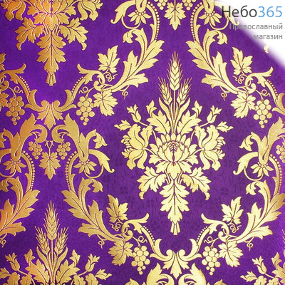  Парча,  греческая фиолетовая с золотом Синайская, ширина 150 с, фото 1 