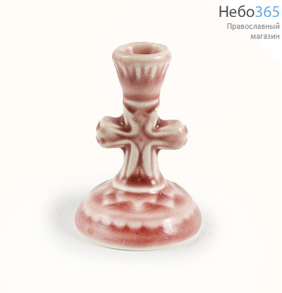  Подсвечник керамический "Крест", с цветной глазурью (в уп. - 5 шт.), фото 1 