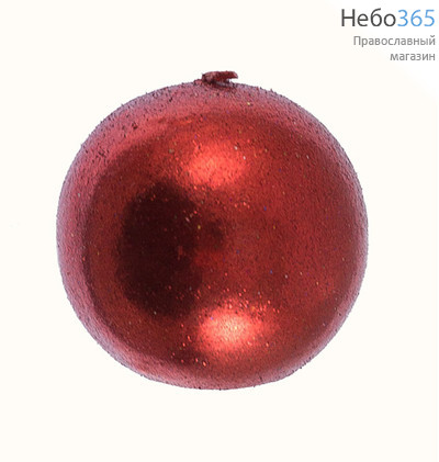  Свеча парафиновая рождественская, Шар елочный, круглый, диаметром 6,2 см, в ассортименте, 24-31, фото 1 