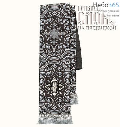  Закладка черная с серебром для Апостола шелк в ассортименте, фото 1 