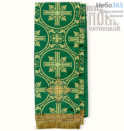  Закладка зеленая для Евангелия, шелк в ассортименте (В28/37), фото 1 