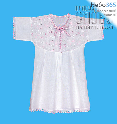  Крестильное платье "Маринка" на 3-4 года, цвет в ассортименте, хлопок, шитьё, фото 1 