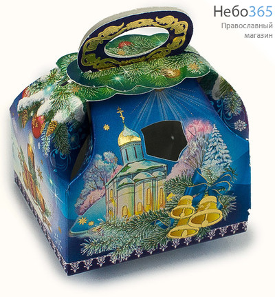 Коробка для рождественских подарков (Ге) 6х7х5. (уп. 20 шт.), фото 1 