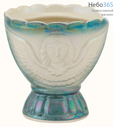  Лампада настольная керамическая Херувим, с цветной глазурью (в уп.5 шт.), фото 1 