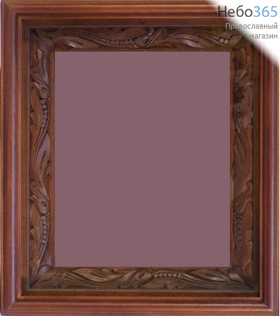  Киот деревянный (Г) для иконы 17х21, с резьбой внутренней рамыбутон, фото 1 