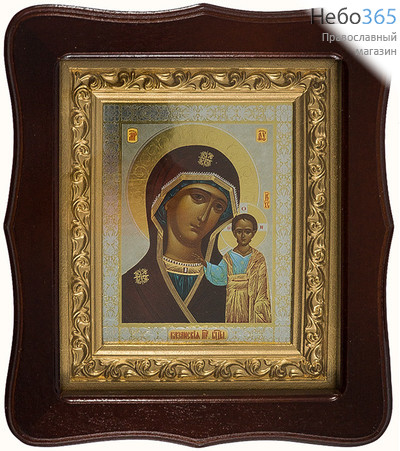  Икона в киоте 11х13, багет, фигурный киот Божией Матери Казанская, фото 1 