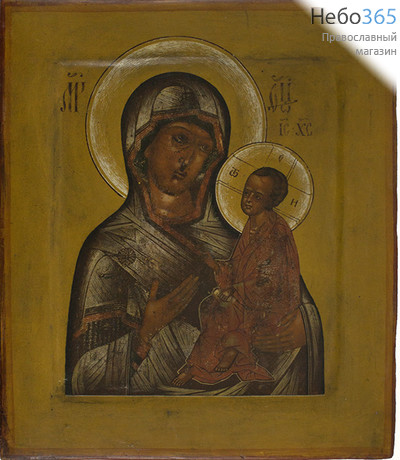  Тихвинская икона Божией Матери. Икона писаная 26х31, с ковчегом, начало 19 века, фото 1 