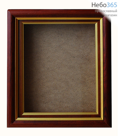  Киот деревянный для греческой иконы B5, 19х26х2,3 см, багет (Пл), фото 1 