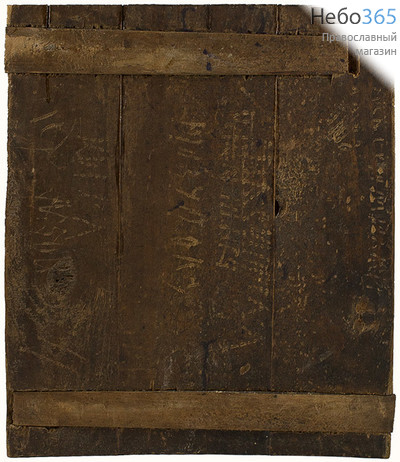 Спаситель. Икона писаная 34х40 см, без ковчега, на старой доске 19 века (Кж), фото 2 