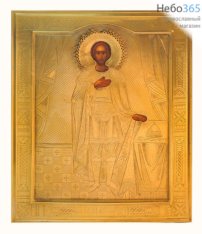  Александр Невский, благоверный князь. Икона писаная 22х26, риза, 19 век, фото 1 