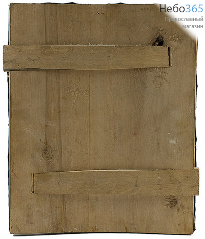  Гурий, Самон, Авив, мученики. Икона писаная 26х31 см, в ризе, 19 век (Кж), фото 3 