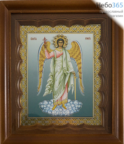  Икона в киоте (Пр) 11х13, с киотом 15х17, стразы Ангел Хранитель, фото 1 