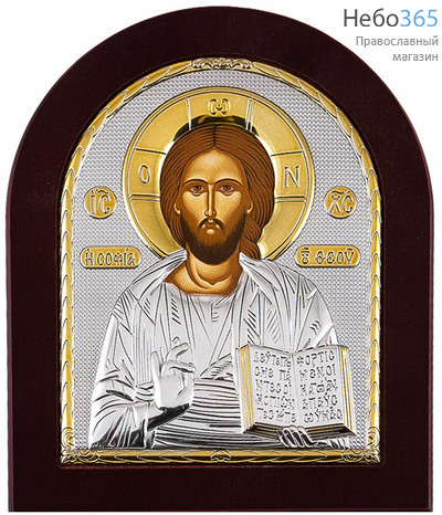  Икона в ризе (Ж) EK4-ХАG 15х19, позолота, шелкография, на деревянной основе Господь Вседержитель (001), фото 1 