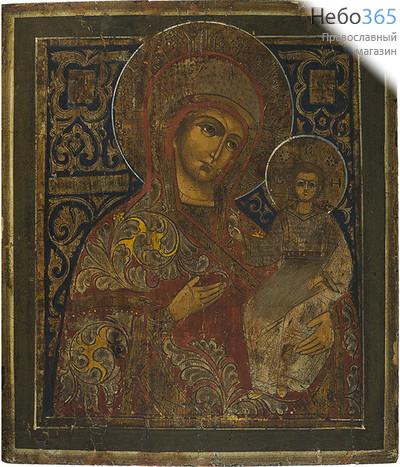  Смоленская икона Божией Матери. Икона писаная 30х35, без ковчега, 19 век, фото 1 