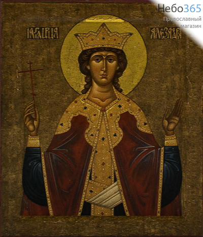  Икона на дереве (Тих) 8-12х12, печать на левкасе, золочение Царица Александра, мученица (ЦА-20), фото 1 