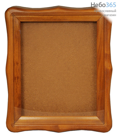  Киот деревянный для иконы 30х40х4,3 см, фигурный, ольха (Прс), фото 1 