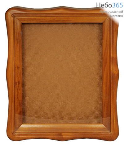  Киот деревянный (Прс) для иконы 24х30х4,3, фигурный, ольха, фото 1 