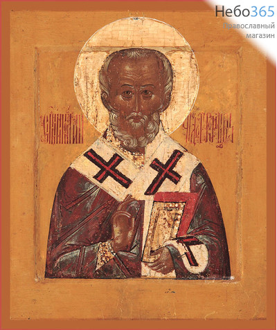 Фото: Николай чудотворец, архиепископ Мир Ликийских, святитель, икона  (код. 0080)