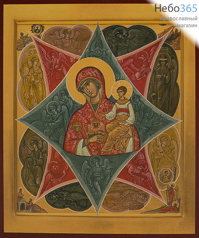  Икона на дереве 14х19, копии старинных и современных икон, в коробке икона Божией Матери Неопалимая Купина, фото 1 