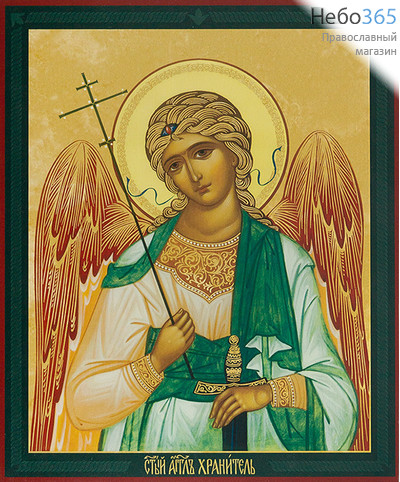  Икона на дереве (Мо) 30х40, копии старинных и современных икон, в коробке Ангел Хранитель, фото 1 