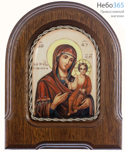  Смоленская икона Божией Матери. Икона писаная 4,5х6,5, эмаль, скань, фото 1 