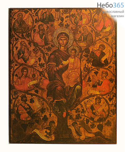  Икона на дереве (Су) 15х18,15х21, полиграфия, копии старинных и современных икон Древо Иессеево 17 век (203), фото 1 