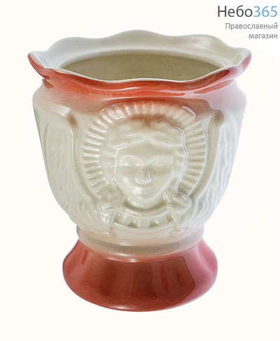  Лампада настольная керамическая Ангел, с цветной глазурью, фото 1 