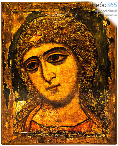  Икона на дереве 16х20 см, покрытая лаком (КиД 4) Архангел Гавриил "Ангел златые власы" (оплечный) (№41), фото 1 