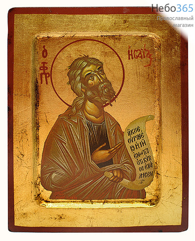  Икона на дереве B 2, 14х18, ручное золочение, с ковчегом Исаия, пророк (3235), фото 1 