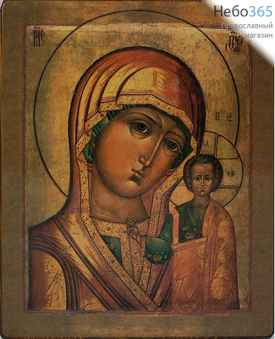  Икона на дереве 16х20 см, покрытая лаком (КиД 4) Божией Матери Казанская, фото 1 