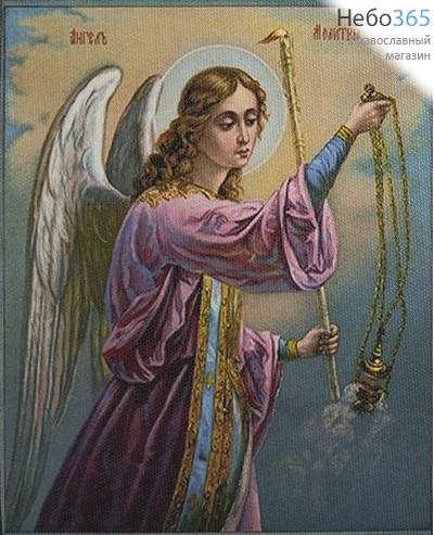  Икона на дереве (Су) 15х18, печать на холсте, копии старинных и современных икон Ангел молитвы, фото 1 