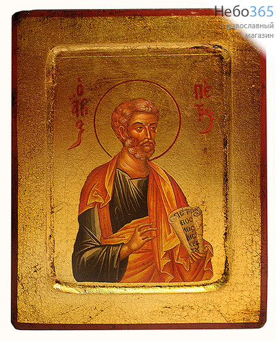  Икона на дереве, 14х18 см, ручное золочение, с ковчегом (B 2) (Нпл) Петр, апостол (2429), фото 1 
