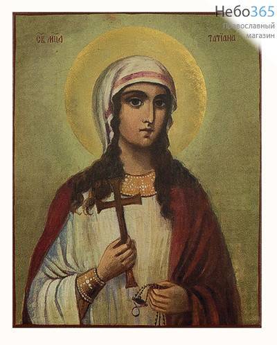  Татиана, мученица. Икона на дереве 18х14, печать на левкасе, золочение, фото 1 