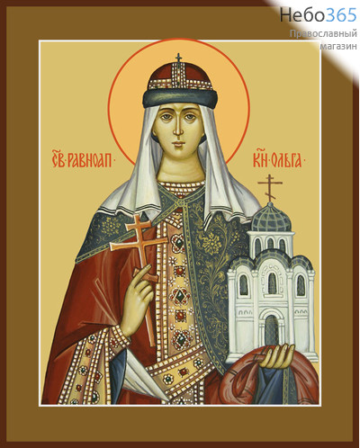 Фото: Ольга равноапостольная великая княгиня, икона (арт.446) с-2