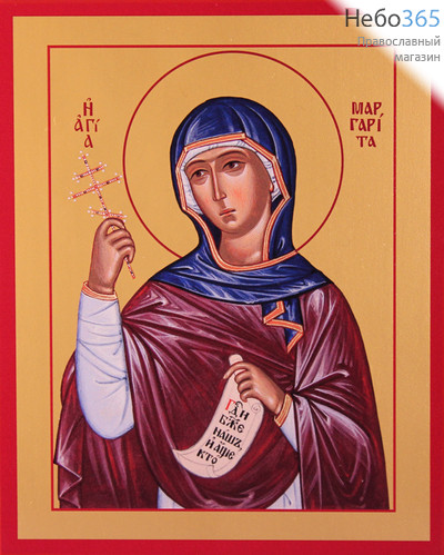 Фото: Маргарита Антиохийская великомученица, икона  (арт.540)