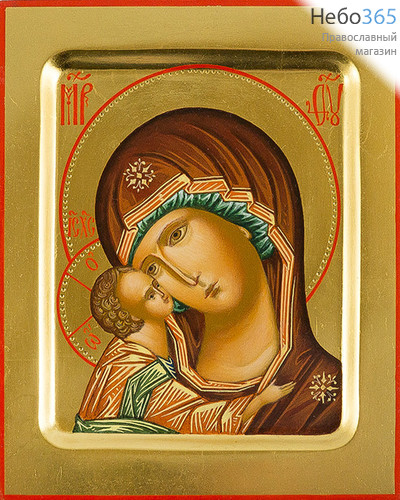  Венчальная пара: Господь Вседержитель, Божией Матери икона Игоревская. Иконы писаные 13х16х2, золотой фон, с ковчегом, фото 3 
