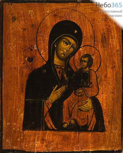  Иверская икона Божией Матери. Икона писаная (Кж) 22х26,5, 19 век, фото 1 