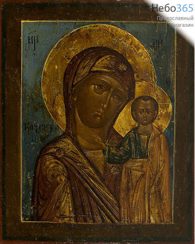  Казанская икона Божией Матери. Икона писаная (Кж) 18х22, без ковчега, 19 век, фото 1 