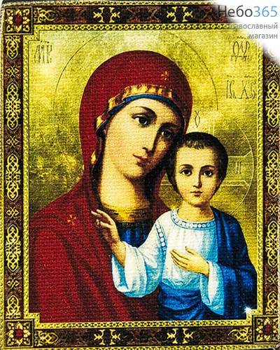  Икона на дереве (Пин)  6,5х8,5; 6,2х10,5, печать на холсте Божией Матери Казанская (4), фото 1 