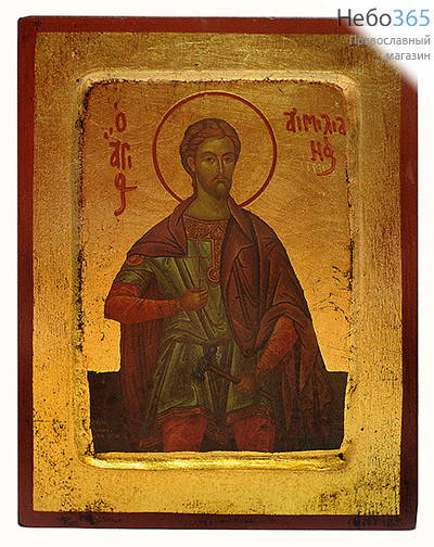  Икона на дереве B 2, 14х18, ручное золочение, с ковчегом Емилиан Доростольский, мученик, фото 1 