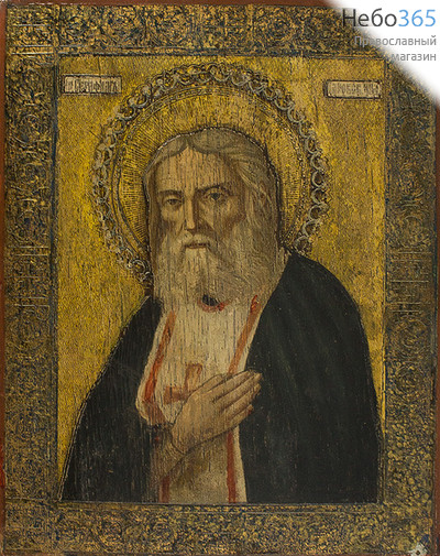  Серафим Саровский, преподобный. Икона литографическая 17х22, без ковчега, фото 1 