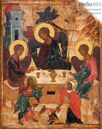 Фото: Святая Троица с Авраамом и Сарой, икона (арт.133) с-2