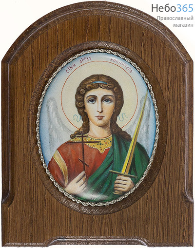  Ангел Хранитель. Икона писаная 6х8,5 эмаль, скань, фото 1 