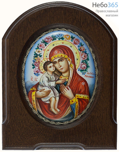  Жировицкая икона Божией Матери. Икона писаная  6.5х8,5, эмаль, скань, фото 1 