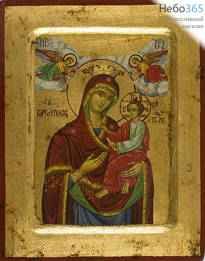  Икона на дереве B 4, 18х24, ручное золочение, с ковчегом икона Божией Матери Скоропослушница (2363), фото 1 
