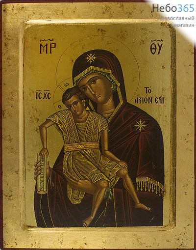  Икона на дереве, 24х30х1,9 см, золотой фон, с ковчегом икона Божией Матери Достойно Есть, фото 1 