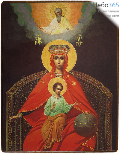 Икона на дереве 16х20 см, покрытая лаком (КиД 4) Архангел Гавриил "Ангел златые власы" (оплечный) (№41), фото 4 