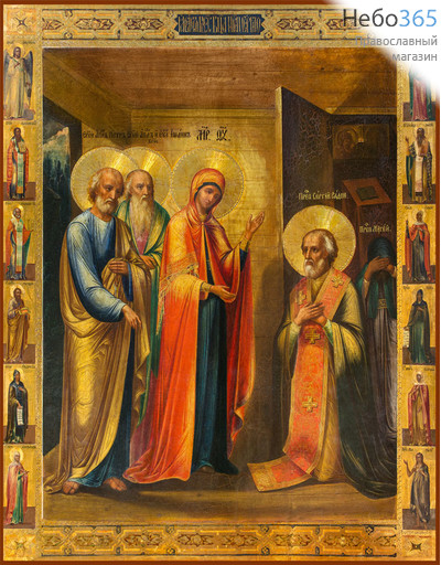 Фото: Явление Пресвятой Богородицы преподобному Сергию Радонежскому, икона (арт.0092) с-2