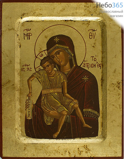  Икона на дереве B 2, 14х18, ручное золочение, с ковчегом икона Божией Матери Достойно Есть, фото 1 