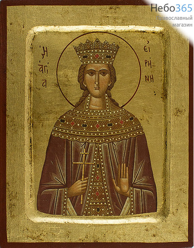  Икона на дереве B 2, 14х18, ручное золочение, с ковчегом Ирина Македонская, великомученица, фото 1 